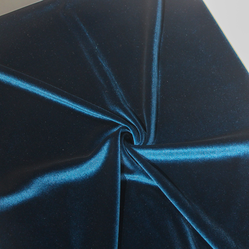 2021 nouvelle étude 90% polyester 10% spandex corée tissu de velours extensible pour robes