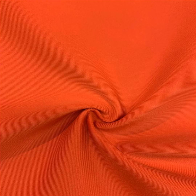 فروش داغ پارچه لباس شنا Chinlon پارچه شنای نارنجی ضد باکتری تنفسی