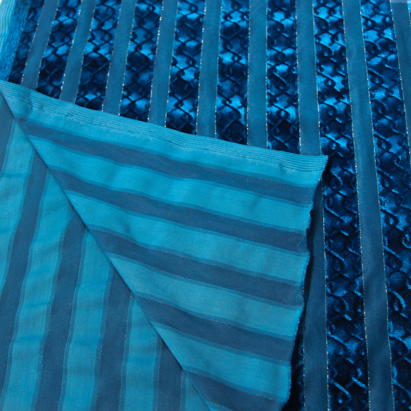 tissu à la mode à l'aiguille avec tissu tricoté en polyester spandex de ruban