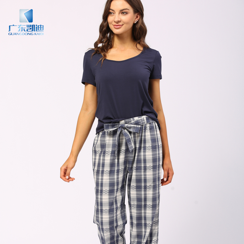 Wholesale 2-pc Set Cotton Nightwear Foar froulju Pyjama Sets