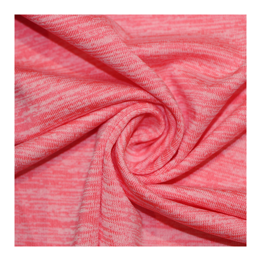 Tecido de jérsei urze elástico 95 poliéster 5 elastano para roupas de ioga tecido para agasalho legging
