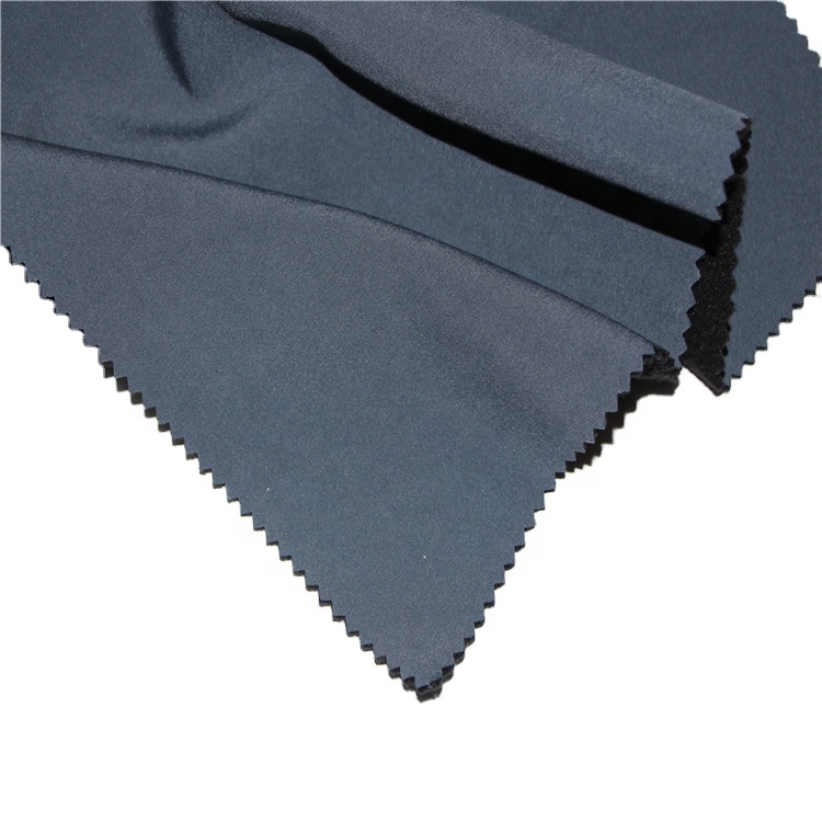 Prispôsobená farba 94% Poly 6% Spandex tkaná zmesová fleecová tkanina pre módny odev