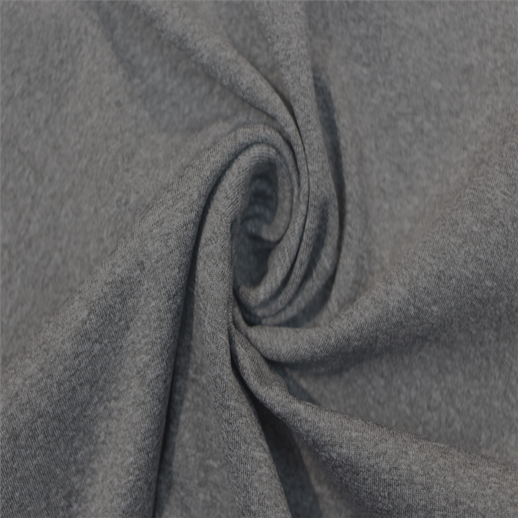 Pletená tkanina Spandex Polyester Dye Jersey s česanými jednoduchými Fitness legíny Stretch Plain Dyed Cross