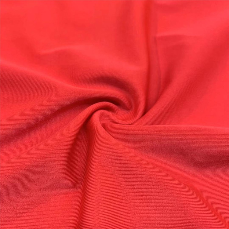 ຊຸດລອຍນ້ຳທີ່ທົນທານຕໍ່ການຫົດຕົວທີ່ນິຍົມ Polyester 82 Polyester 18 Spandex Moisture Wicking Fabric