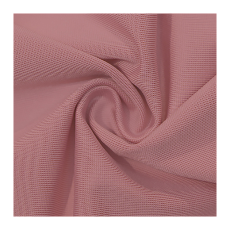roze chinlon spandex stof foar fytsjersey sterke stretch fitnesswearde yoga broek stof