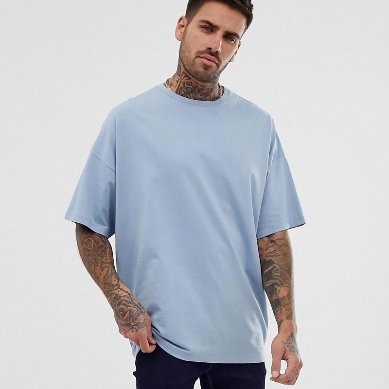 Wholesale high quality drop shoulder oversized t shirt brand custom printing graphic men's t-shirts