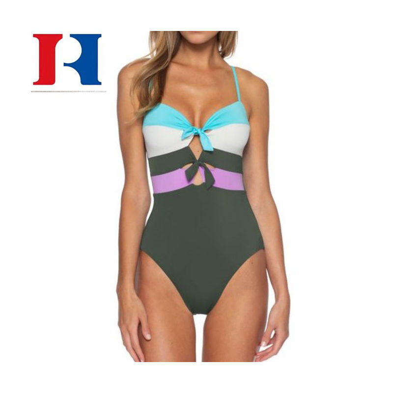 2022 Classic Womens Solid One Piece Swimsuits Backless Monokini Plunge Swimwear Beachwear Underwire Brazilian Sexy Bathing Suit