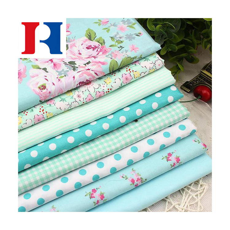 Small floral printed 100% cotton fabric for textile handmade fabric