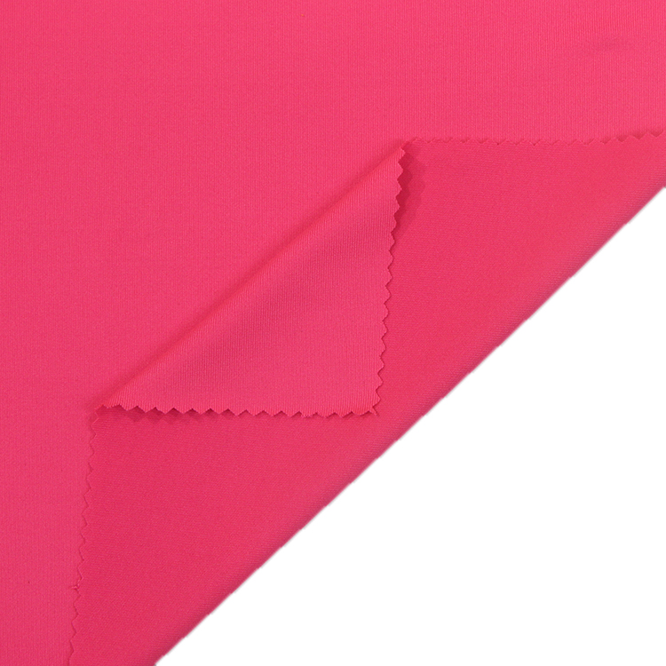 pink tela para lenceria fabric for yoga pants 12 elastane 88 poly textured spandex jersey knit fabric