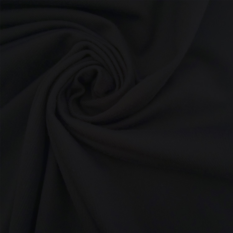 China Manufacturer 88 Polyester 12 Spandex Black Stretch Swimwear Fabric