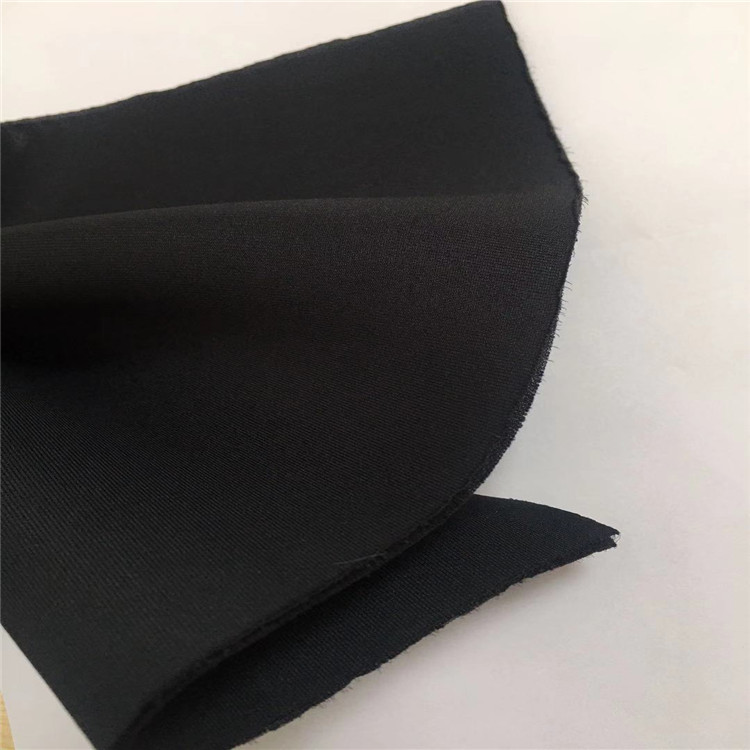 Awọn ọkunrin Dudu Jogger Pants Fabric 90% Polyester 10% Elastane Scuba Textile Fabric