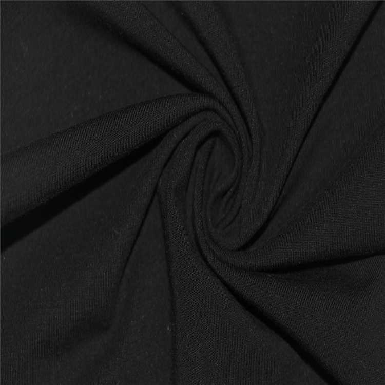 92% ბამბა 8% Spandex Plush Fabric მაისურები Vest Jersey Elastane Fabric