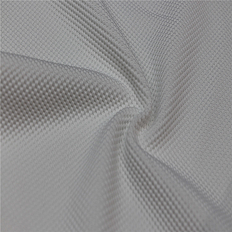 China Hot Sale Fashion Design White Jacquard Shrink-resistant Elastic Poly Spandex Sportswear Stretch Fabric