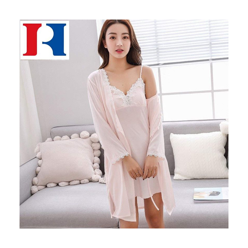 2021 Autumn Women Sleepwear Silk Pajamas Two Piece Set Tank Top Custom Cartoon Sleep Wear Two Piece Satin Women Sleepwear