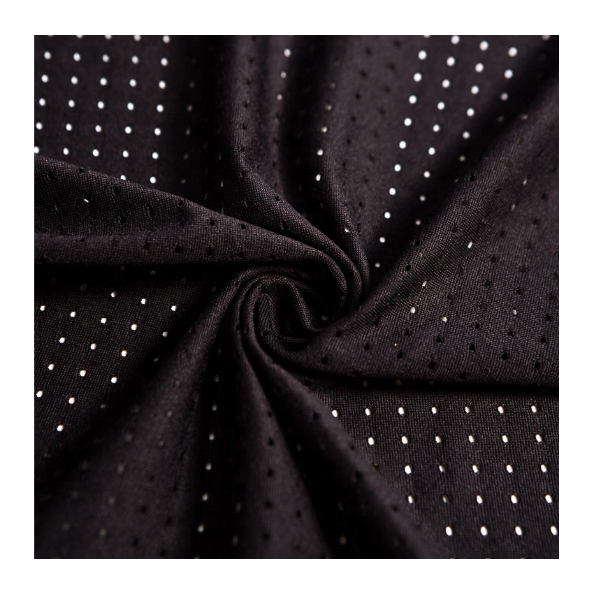 Tecido de malla fresca elástica de alta elasticidade aceptado por OEM 85 tecido de poliéster 15 spandex