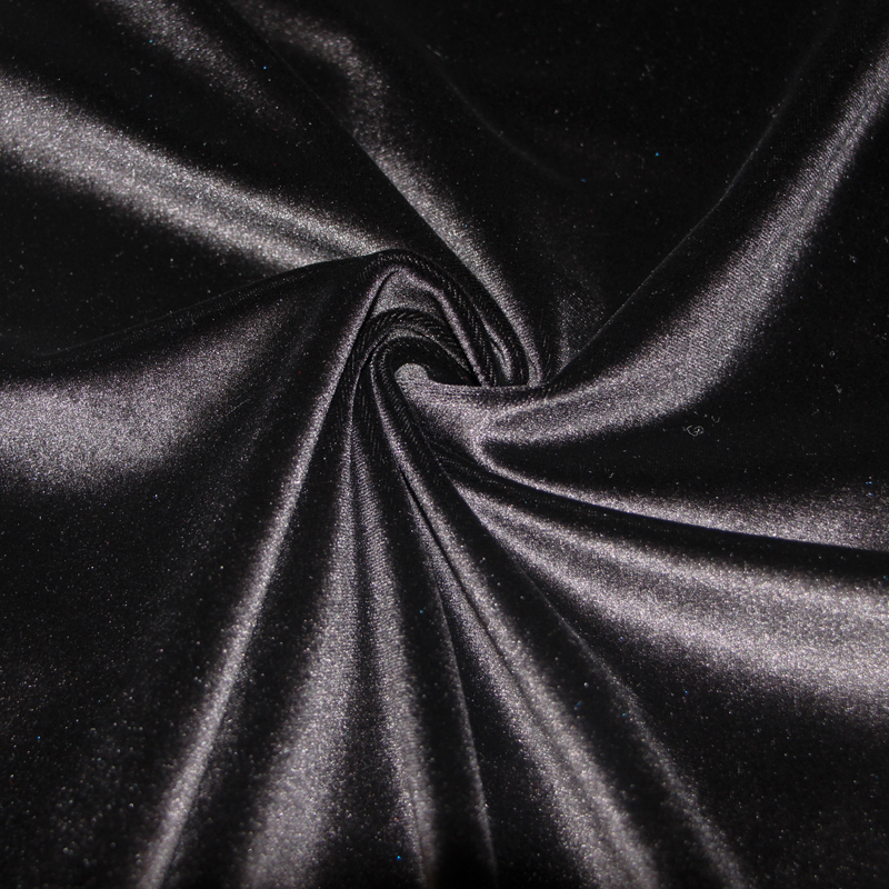 super soft comfortable velvet knitted fabric for dress 85% polyester 15% spandex sportswear fabric