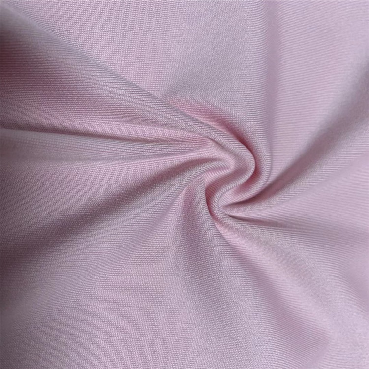90% ፖሊ 10% Spandex Stretch Jersey Fabric Pink Fashion Leggings Spandex Yoga Pants Fabric