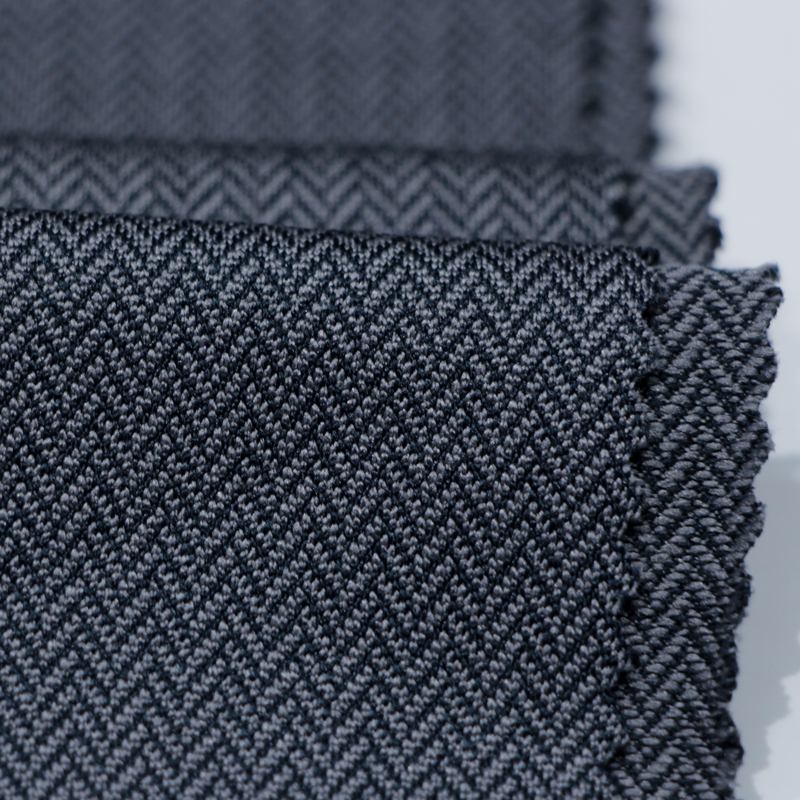 2022 Fashionable Fish Bone Jacquard Fabric Good Stretch Polyester Spandex Leggings Fabric