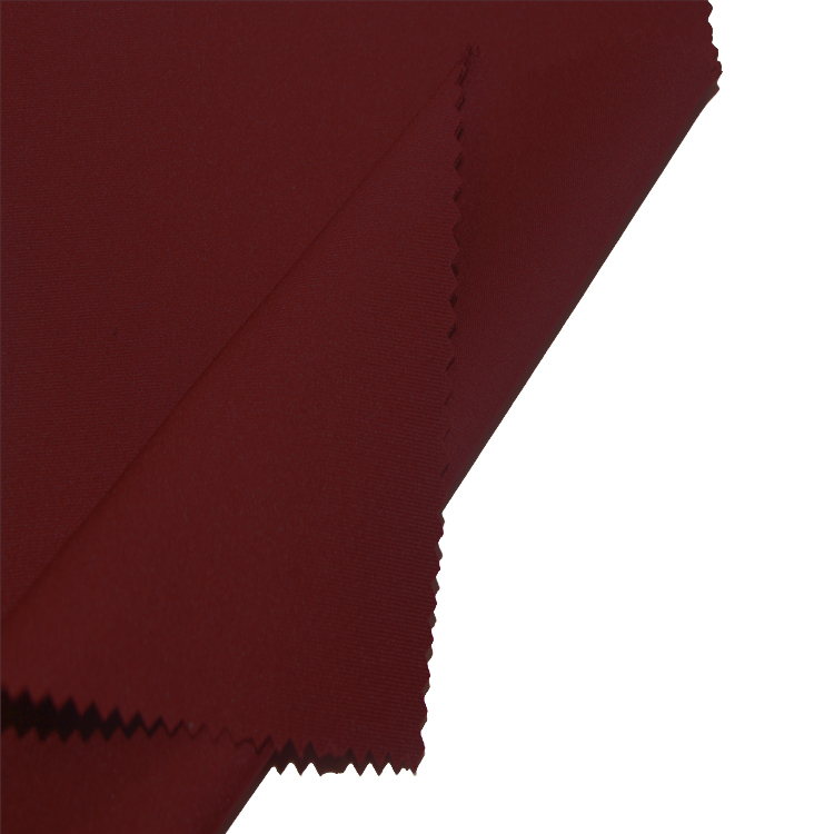 Muti-functional Red 93%Polyester 7%Spandex Scuba Fashion garment Dress Fabric