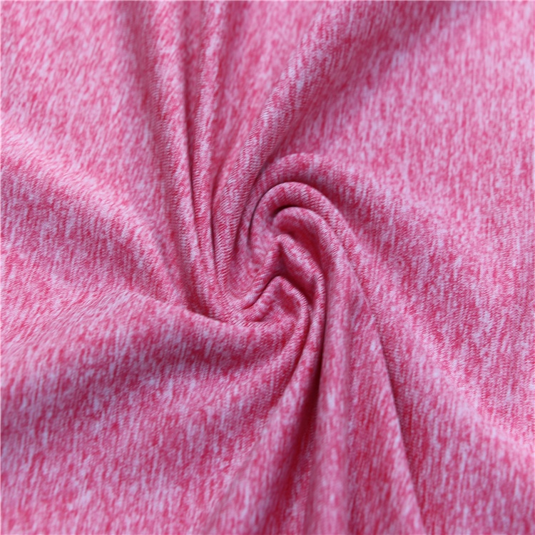 88 polyester 12 spandex elastic ယောဂ legging fabric heather poly spandex ဂျာစီထည်