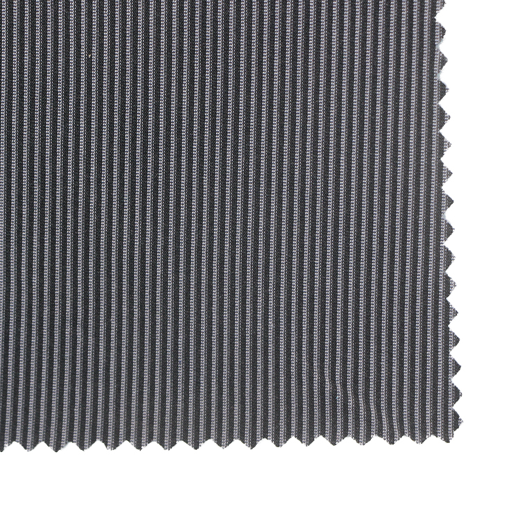 Uruganda rutaziguye 92 polyester 8 spandex jersey stripen umwenda uhumeka neza