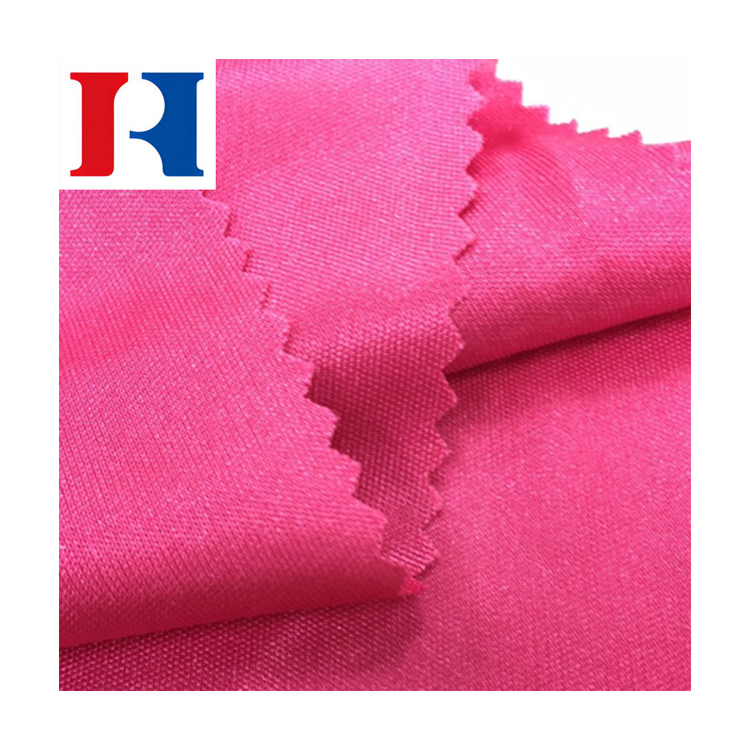 100% polyester like-cotton 75D Interlock plain dyed knitted fabric polyester fabric for T-shirt