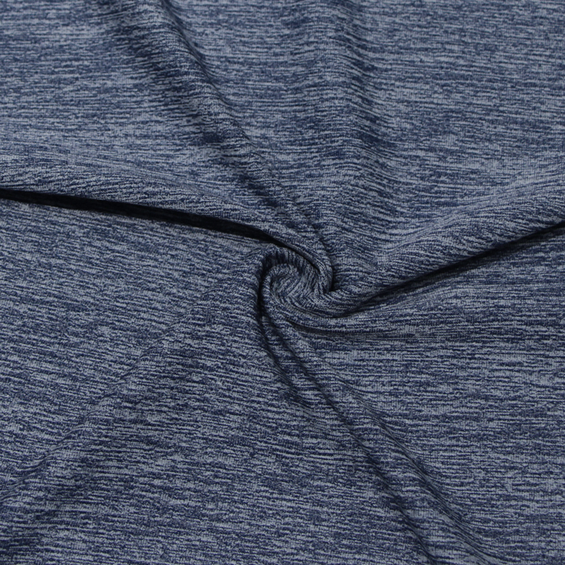 viržių trikotažo marškinėlių audinys, kokybiškas poliesterio spandekso audinys, skirtas sportinei aprangai