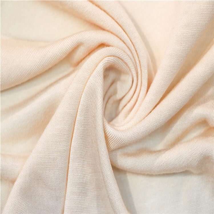 silkworm proein viscose fabric jersey weft underwear plain dye fabric