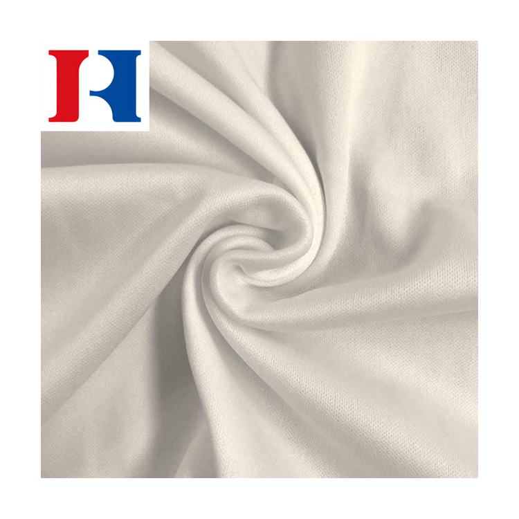 Nouvelle arrivée produit de mode couleurs personnalisées pima interlock tissu tricoté en pur coton pour survêtement