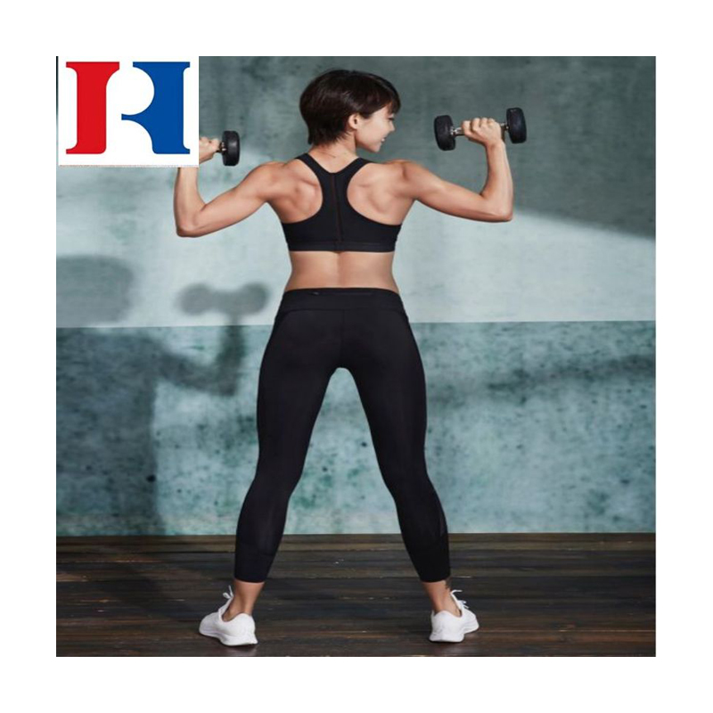 ລາຄາໂຮງງານຂາຍສົ່ງ Sexy Underwear Workout Clothing High Waist Pants Sports Bra leggings For Women Gym Fitness Set