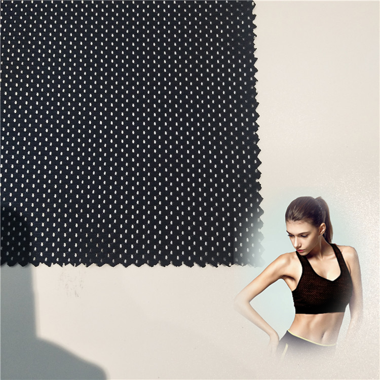 china supplier hot sale 4 way stretch sport mesh elastic fabric knitted poly spandex fabric