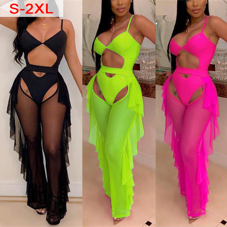 2022 prom fashion woman sexy 2 pics neon bathing suits beachwear bikini set