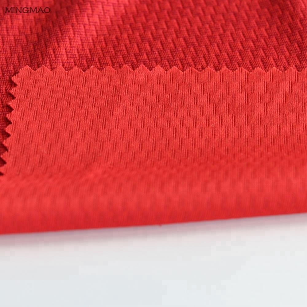 100 polyester strikket stof til sportstøj overlegen polyester t-shirt stof