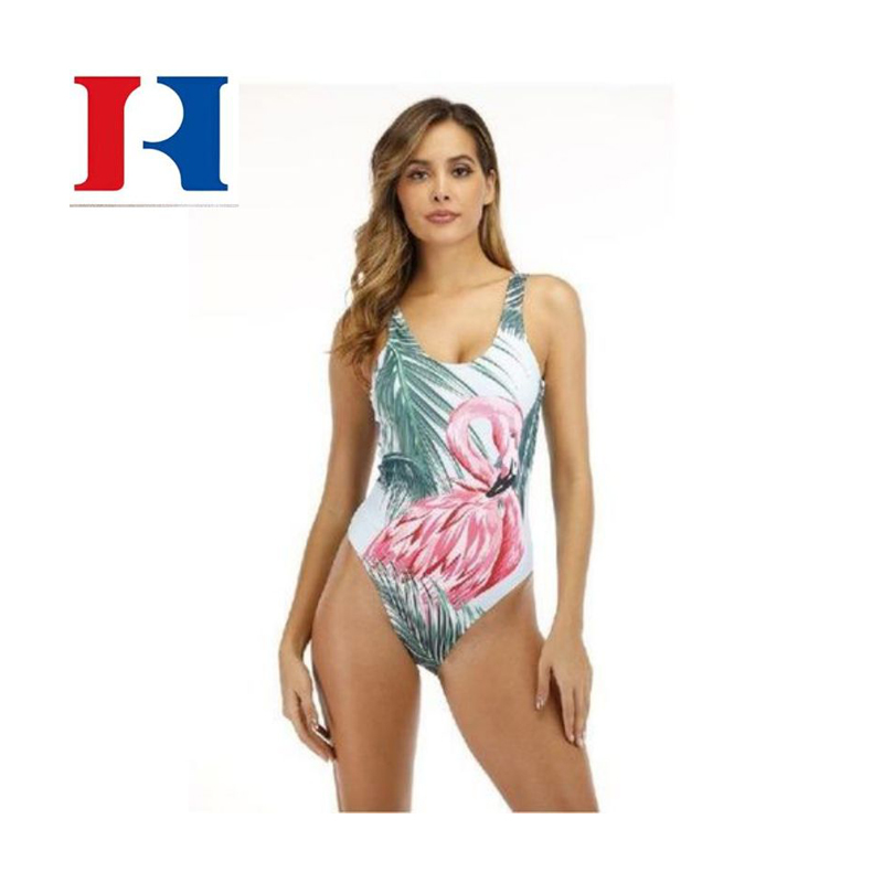 Nový dizajn dámske jednofarebné jednodielne plavky pre návrhárov s hrudným vankúšikom bez kostice