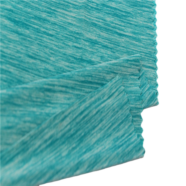 2021 Kub Muag 53% Nylon 38% Polyester 9% Spandex Space Dye Jersey Sportswear Fabric