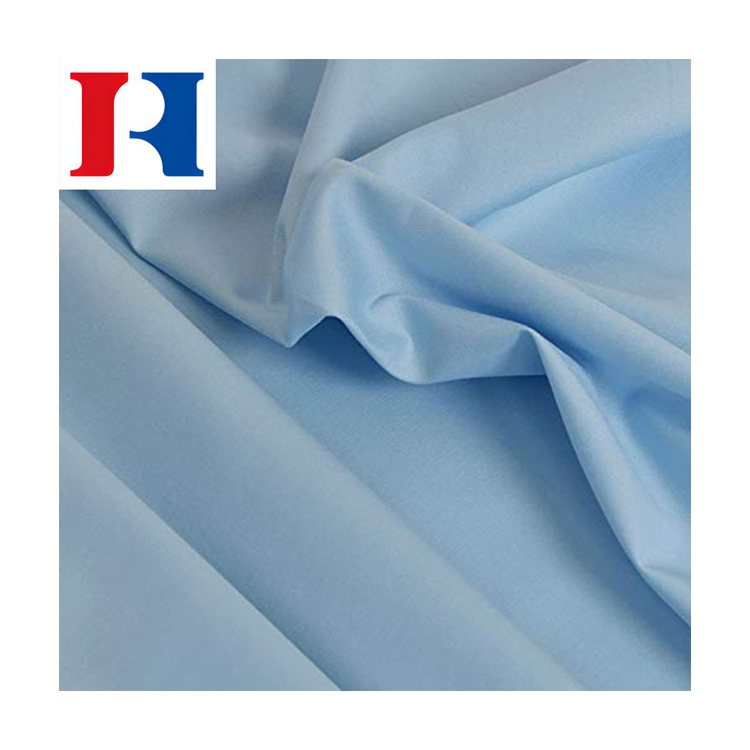 Environmental shrink-resistant 40*40/133*72 blue floral organic 100% cotton prints fabric