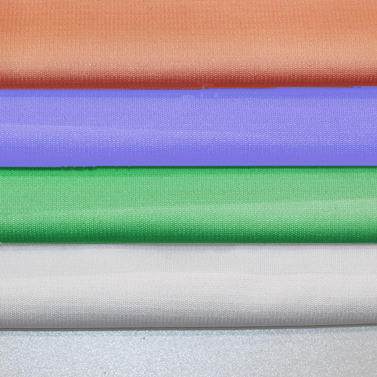 teicneòlas ùr cuir casg air aodach salach airson tshirt 100% polyester interlock stain resistant fabric