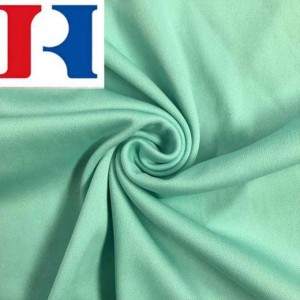 Engros lett strikket 100% polyester interlock-stoff for sportsklær