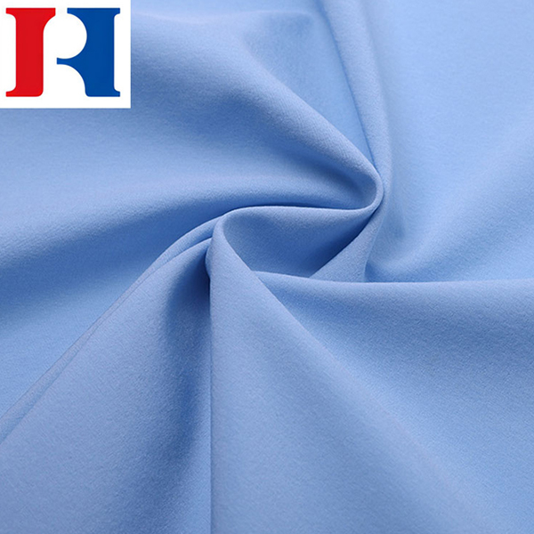 Wholesale Price Polyester Spandex Fabric - Four Way Strech Double Layer Spandex Stretchy Plain Dyed Twill Style Pattern 83%% Polyester 17% Spandex Fabric – Herui