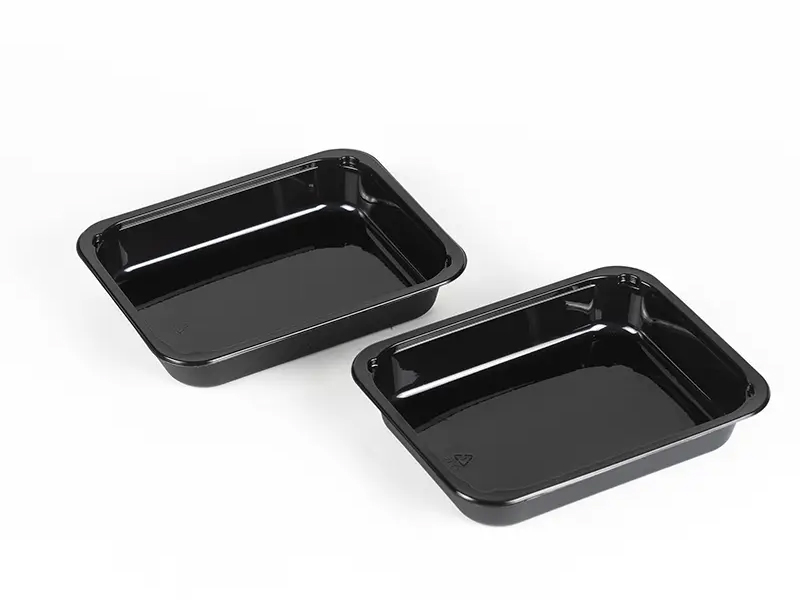 Professional Factory Equipment Hot Sale In Malaysia Disposable Lunch Box Cpet Plastic Food Tray With Lid For Airline Fryer