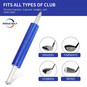 Desain panganyarna Golf Club beberesih Sharpener Multifunctional Golf Putter alur Sharpener Magnetic bulkle Cocog jeung U / V-alur