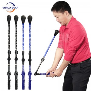 နောက်ဆုံးထွက်ဒီဇိုင်း Golf Swing Guide Trainer Aid Smart Home Golf Simulator Stick Trainer Analyzer Right Hand Adjustment Alignment Correction Tool