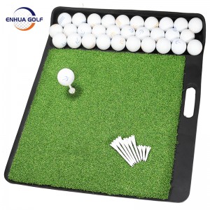 New Release Rubber Boot Tray Mat Portable Grip Hand-held Golf Hitting Mat with Tray Hot Sale on Amazon