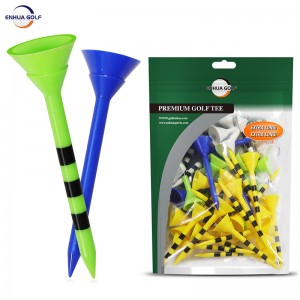 Cheap Big Cup Golf Tee with lines Factory Supply 83mm PC Plastic Golf Tee Cheap wholesale tees Durable Eco-friendly