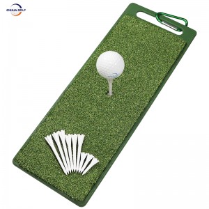 Super Anti-slip Rubber Base Latest Design Lightweight Golf Hittting Mat Hand-held Portable Grip Reliable Manufacturer Imported Durable PP grass Synthetic Turf