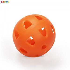 42mm Fornecimento de fábrica Bolas de golfe de cores de plástico baratas Fluxo de ar oco Prática de golfe Bolas esportivas de treinamento Dureza ajustável OEM/ODM