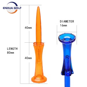 LAETUS Plastic Golf Tee Graduated Castle Tee Height Control 20mm Diameter for Golf Accessories