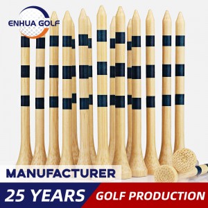 50 Pack Wooden Golf Tees With Customized Blister Package