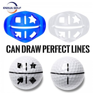 Sêwirana nû set Marker Drawing Golf Ball Line bi 1 Pênûs Pêşkêşkarê Fabrîkeya Amûrên Alignment