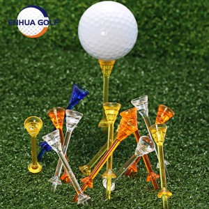 Tee de golf de 83 mm de grosor Tee de golf de grosor Tee de golf de plástico Super fino e de baixa resistencia